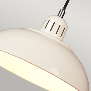 Franklin 1 Light Pendant - Cream Elstead small 2