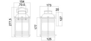 Ashland Bay 1 Light Small Wall Lantern Elstead small 6