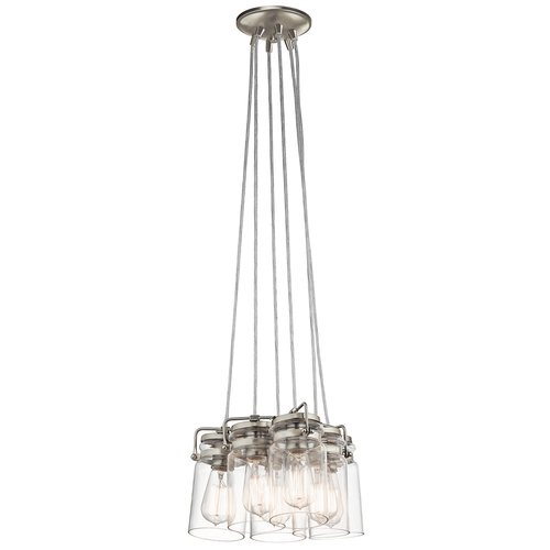 Jelölje be Brinley 6 Light Pendant - szálcsiszolt nikkel Elstead
