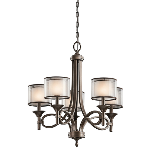 Jelölje be Lacey 5 Light Chandelier – Mission Bronze Elstead
