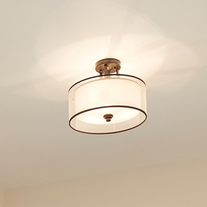 Plafond Lacey 3 - Mission Bronze Elstead small 3