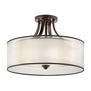 Plafond Lacey 4 - Mission Bronze Elstead small 0