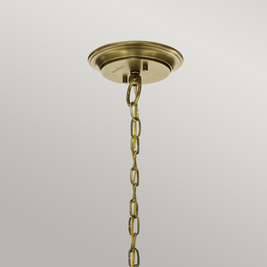 Waverly 3 Light Chandelier - természetes sárgaréz Elstead small 1