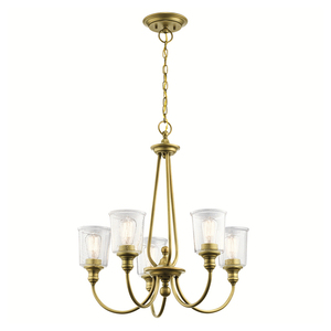 Waverly 5 Light Chandelier - természetes sárgaréz Elstead small 0
