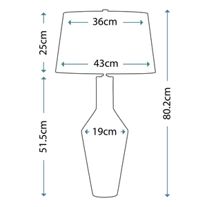 Leyton 1 Light asztali lámpa Elstead small 2