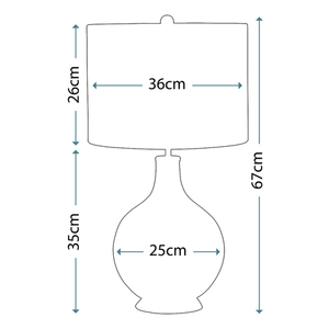 Orb 1 Light asztali lámpa - Clear Elstead small 2