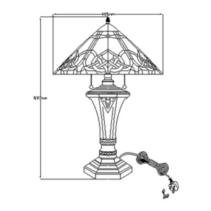 Cambridge 2 Light asztali lámpa Elstead small 4