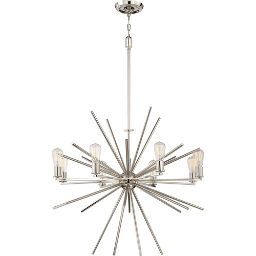 Jelölje be Uptown Carnegie 8 Light Chandelier - Imperial Silver Elstead