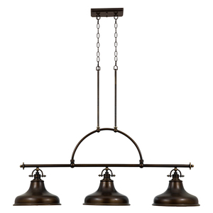Emery 3 fős szigetvilágítású függőlámpa - Palladian Bronze Elstead. small 0