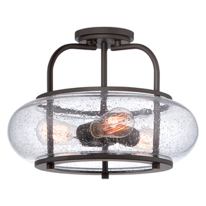Trilogy 3 Light Medium Semi-Flush – Old Bronze Elstead small 0