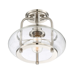 Plafond Trilogy 1 - csiszolt nikkel Elstead small 2