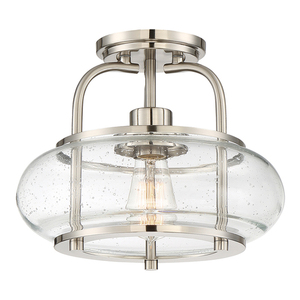 Plafond Trilogy 1 - csiszolt nikkel Elstead small 0