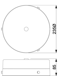 Tamar 1 Plafond - Polírozott króm Elstead small 4