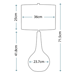Upton 1 Light asztali lámpa Elstead small 2