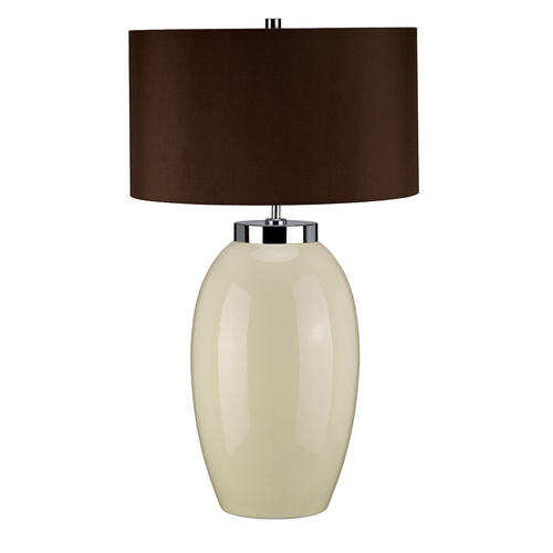 Jelölje be Victor 1 Light, nagy asztali lámpa - Cream Elstead