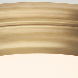 Welland 1 Light Flush Light - öregített sárgaréz Elstead small 2