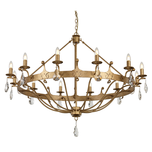 Jelölje be Windsor 12 Light Chandelier - Gold Patina Elstead