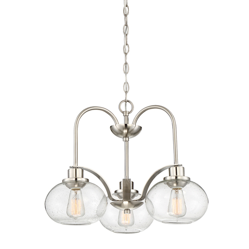 Jelölje be Trilogy 3 Light Chandelier – szálcsiszolt nikkel Elstead