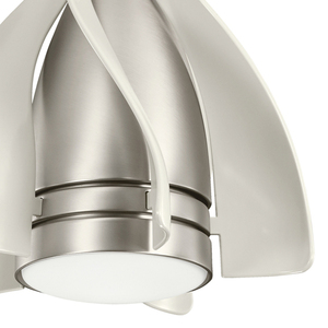 Terna ventilátor lámpa Szálcsiszolt nikkel, IP20 LED 3000K 38cm small 1