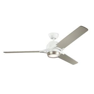 Szobaventilátor Zeus White, IP20 LED 3000K 152cm small 0