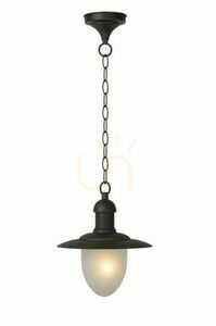 Kültéri függőlámpa Lucide Aruba barna fém IP44 E27 25 cm 11872/01/97 small 0
