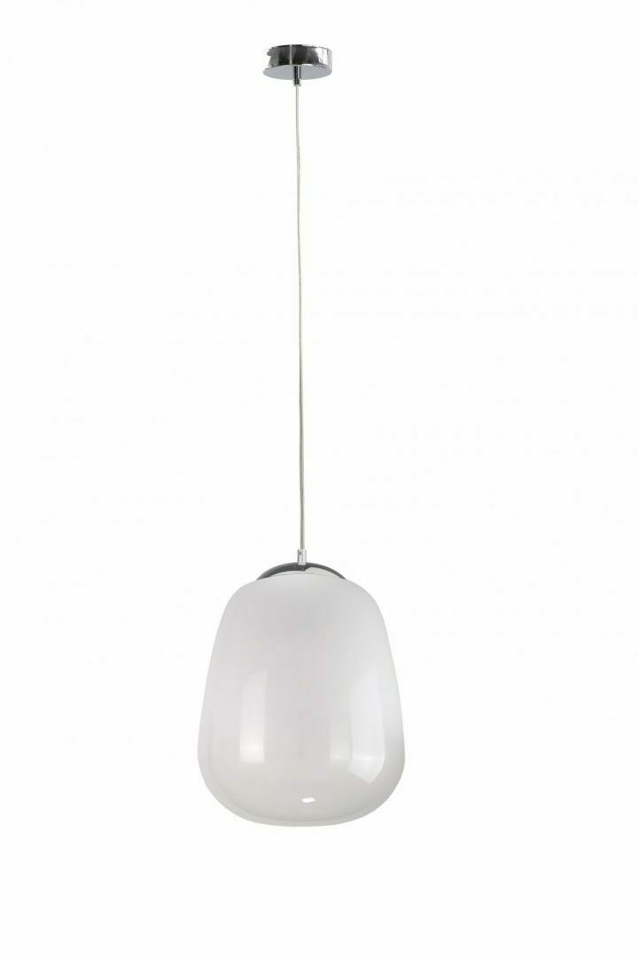 Jelölje be Függesztett lámpa 1xE27 SMOKY WHITE / EZÜST Függesztett lámpa 1xE27 SMOKY WHITE / EZÜST