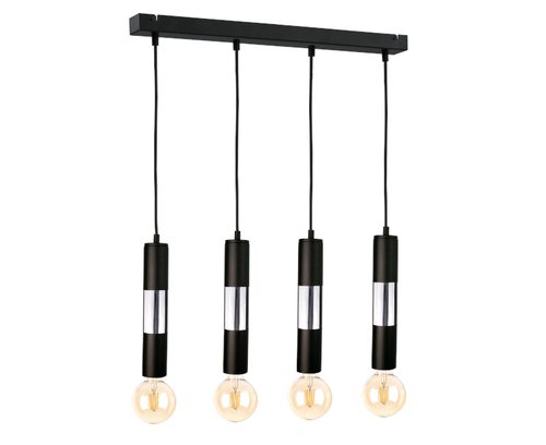 Jelölje be Keter MAGNUM BULB 1270 fekete-ezüst függőlámpa 4×E27 max. 60 W