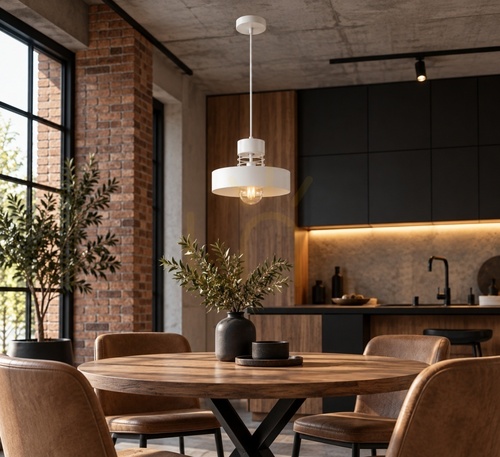 Jelölje be Keter Lighting BOSSI WHITE 867 fehér függőlámpa, 1×E27, 30 cm