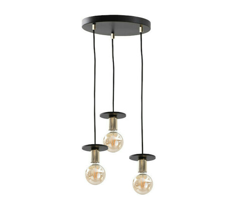 Jelölje be Keter Saturn Black 3 égős függeszték E27, 60 cm, 413