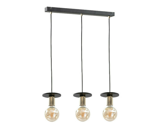 Jelölje be Keter Lighting SATURN BLACK 414 fekete, 3 foglalatos E27 függeszték