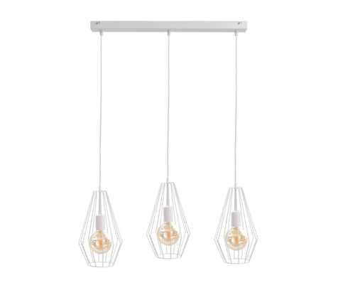 Jelölje be Keter Lighting Lex 3xE27 függőlámpa, fehér, 60 cm-es sín