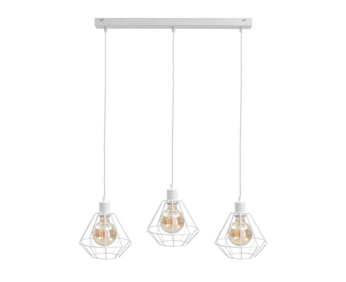 Jelölje be Keter Lighting FOSKAL WHITE 461 függőlámpa, fehér, 3×E27, 60 cm