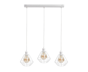 Keter Lighting FOSKAL WHITE 461 függőlámpa, fehér, 3×E27, 60 cm small 0