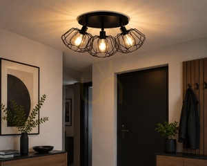 Keter Lighting LUNA BLACK 478 mennyezeti spotlámpa, 3×E27, fekete small 2
