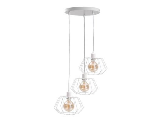 Jelölje be Keter Lighting Luna White 485 fehér függőlámpa 3xE27 32 cm