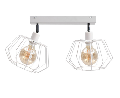 Jelölje be 2xE27 mennyezeti spotlámpa LUNA WHITE 768 Keter Lighting