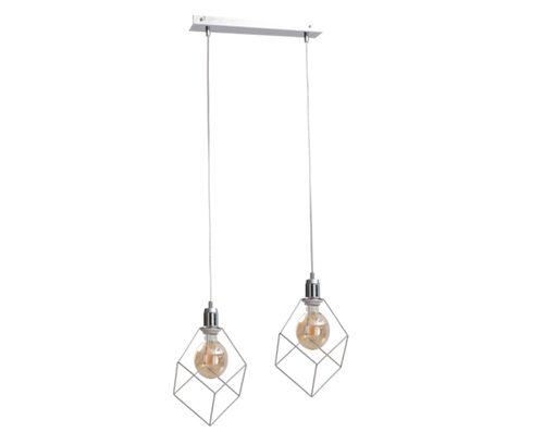 Jelölje be Keter Lighting RUBEN SILVER függeszték 2xE27 773, króm