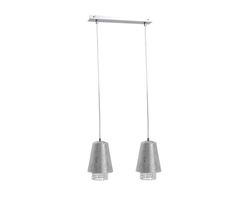 Jelölje be Függesztett lámpa 2xE27 MOLLY CRYSTAL SILVER