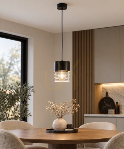 Jelölje be Keter Lighting MAO 856 fekete-fehér függőlámpa, 1×E27