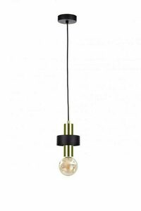 Keter Lighting Unica 308 fekete-arany függőlámpa, 1×E27 small 0
