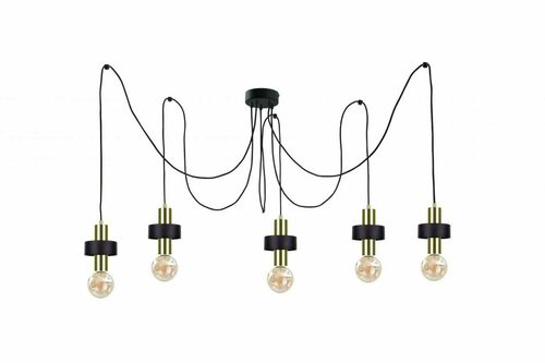 Jelölje be Függesztett lámpa 5xE27 UNICA BLACK / GOLD