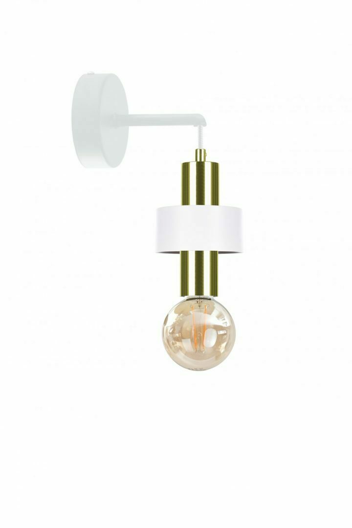 Jelölje be Fali lámpa 1xE27 UNICA WHITE / GOLD Fali lámpa 1xE27 UNICA WHITE / GOLD