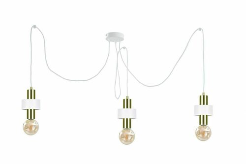 Jelölje be Függőlámpa 3xE27 UNICA WHITE/GOLD
