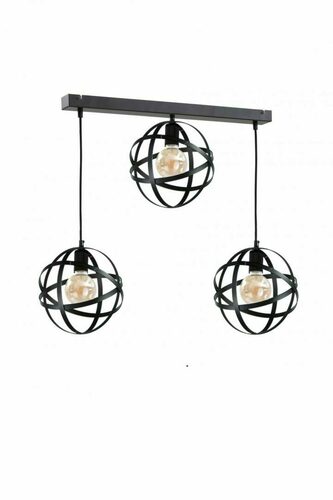 Jelölje be Keter Lighting POLA BLACK 910 függőlámpa, fekete, 3×E27, 70 cm