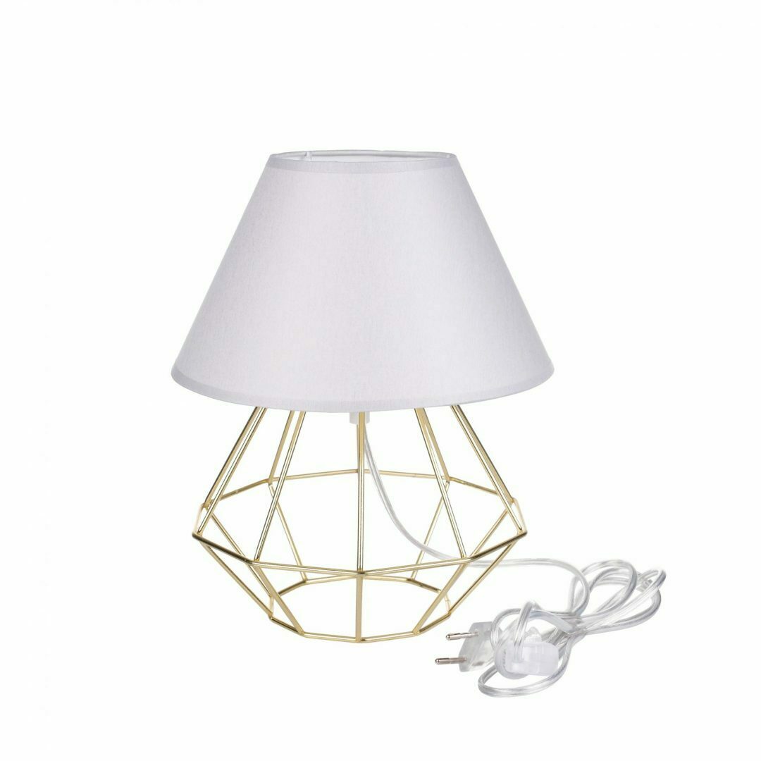 Jelölje be Éjjeli lámpa 1xE27 PATI GOLD / GREY II Éjjeli lámpa 1xE27 PATI GOLD / GREY II