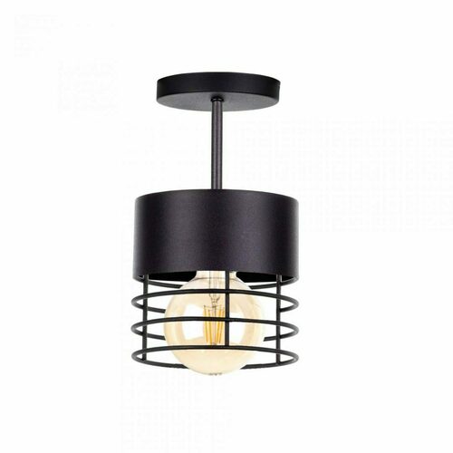 Jelölje be Keter Lighting ELLE mennyezeti lámpa fekete 1xE27 fém 12 cm