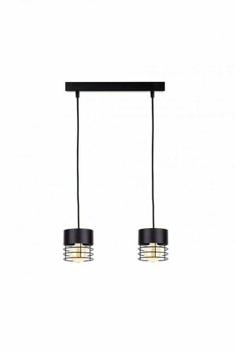 Jelölje be Keter Lighting ELLE 1143 függőlámpa fekete fém 2× E27 50 cm