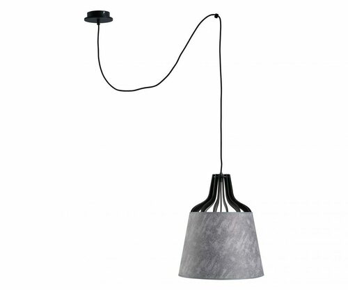 Jelölje be Keter IVO GREY LONG 718 fekete-szürke függeszték E27 38 cm