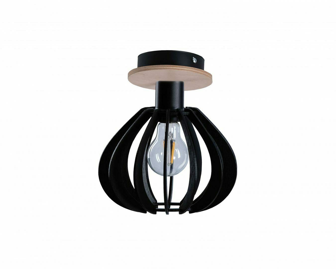 Jelölje be Mennyezeti lámpa 1xE27 NICOLETA BLACK AND NATURAL 810 Mennyezeti lámpa 1xE27 NICOLETA BLACK AND NATURAL 810