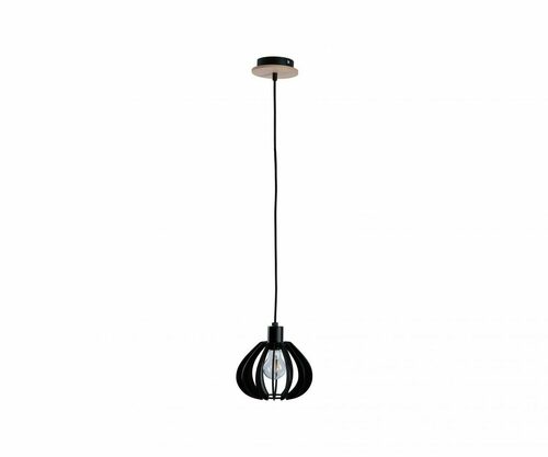Jelölje be Függesztett lámpa 1xE27 NICOLETA BLACK AND NATURAL 811